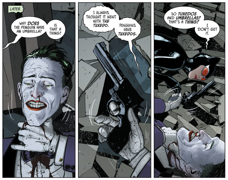 Ah, the thoughts that cross your mind while bleeding out on the floor of a bombed-out church.